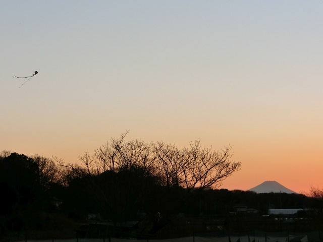 凧と富士山